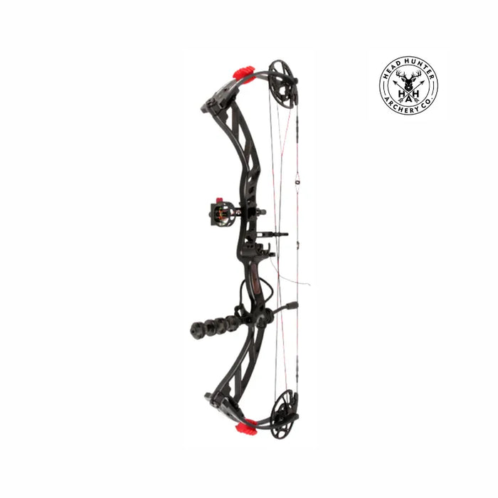 HEADHUNTER VELOCITY X10 COMPOUND BOW BLACK RTH PACKAGE, 60-70LB, 27-30"