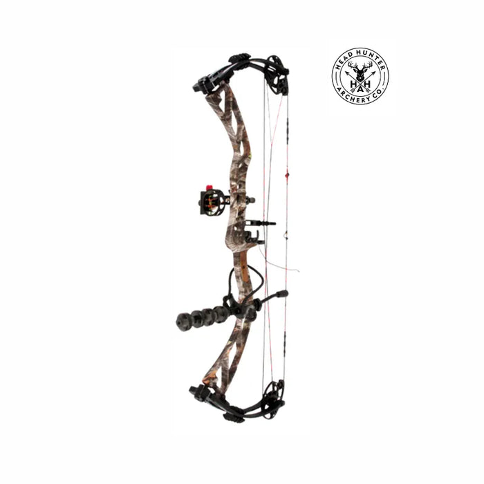 HEADHUNTER VELOCITY X10 COMPOUND BOW CAMO RTH PACKAGE, 60-70LB, 27-30"