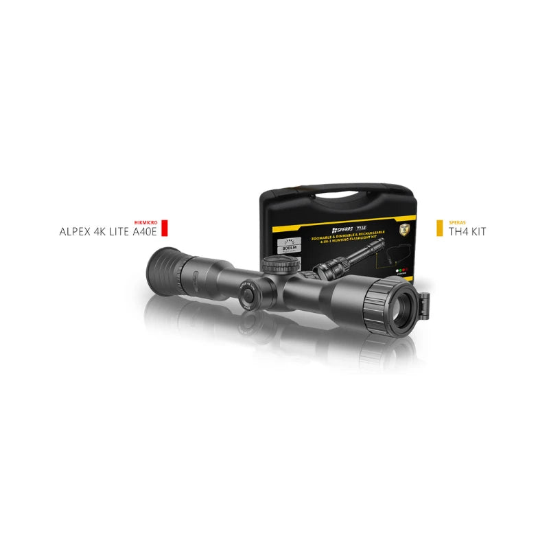 HIKMICRO ALPEX 4K A40E LITE 40MM NIGHT VISION SCOPE + SPERAS TH4K