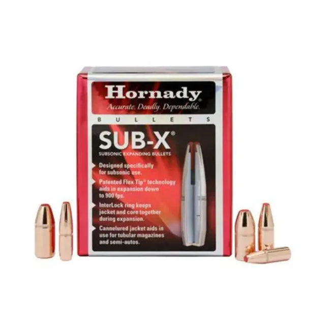 HORNADY .452 45 CAL 395 GR SUB-X 50 PACK