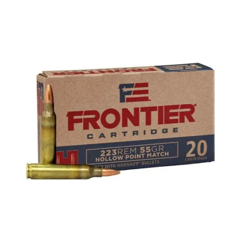 HORNADY AMMO 223 55GR FRONTIER HOLLOW POINT MATCH