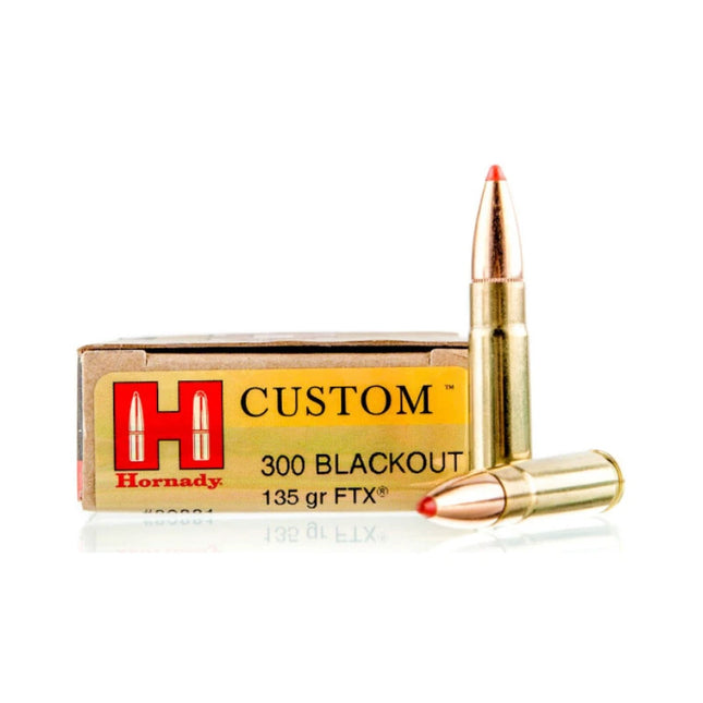 HORNADY AMMO 300 BLACKOUT 135GR FTX 20PK