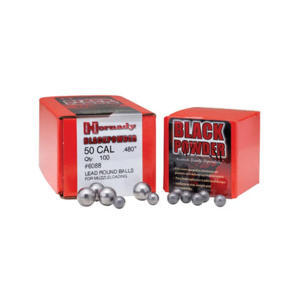 HORNADY BLACKPOWDER 54 CAL .535 MUZZLE LOADING ROUND BALLS 100 PK