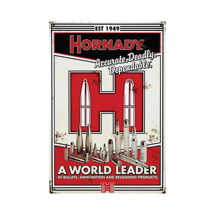 HORNADY VINTAGE TIN SIGN