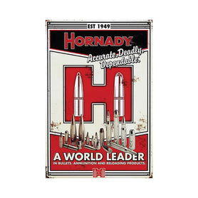 HORNADY VINTAGE TIN SIGN