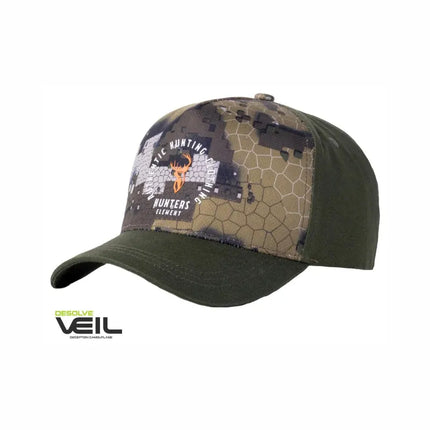 CLOTHING - HUNTERS ELEMENT A.H.C CAP DESOLVE VEIL MOSS GREEN OSFA EXTREME OUTDOOR SPORTS