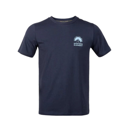 HUNTERS ELEMENT OUTDOORS TEE NAVY SZ L