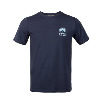 HUNTERS ELEMENT OUTDOOR TEE NAVY SZ 2XL T-SHIRT