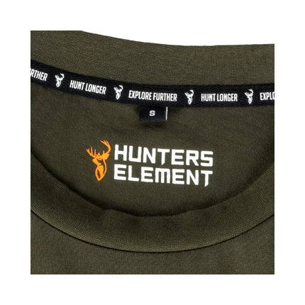 HUNTERS ELEMENT GUIDE TEE FOREST GREEN