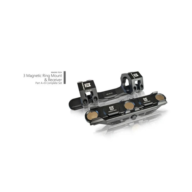 MAGNE-TECH 25.4(1")x38.5MM 3x MAGNETIC RING MOUNT & RECIEVER PART A+B COMPLETE SET