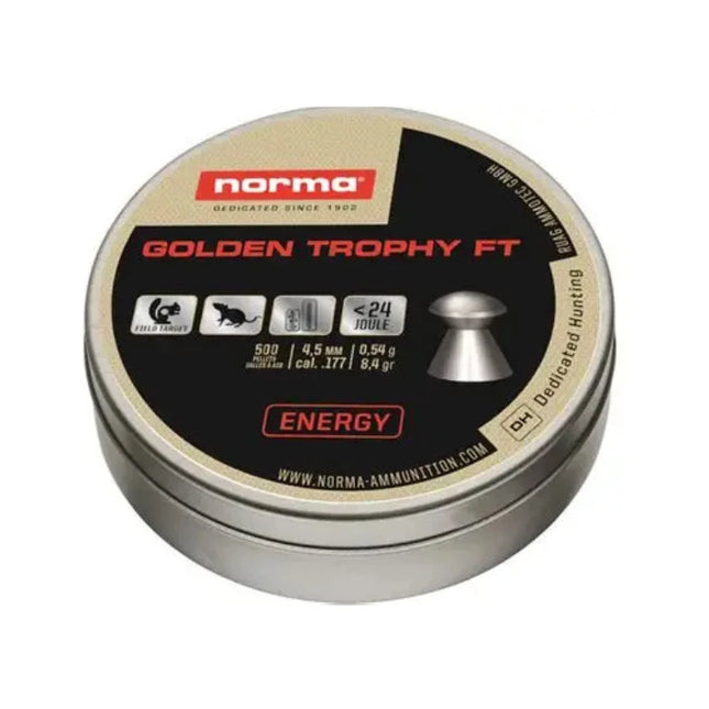 NORMA AIR RIFLE PELLETS GOLDEN TROPHY 177 8.4GR 500PKT