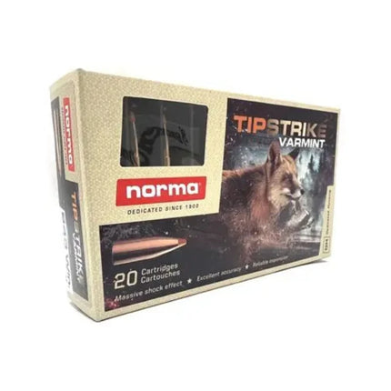 NORMA AMMO 222 REM 55GR TIPSTRIKE VARMINT 20 PACK