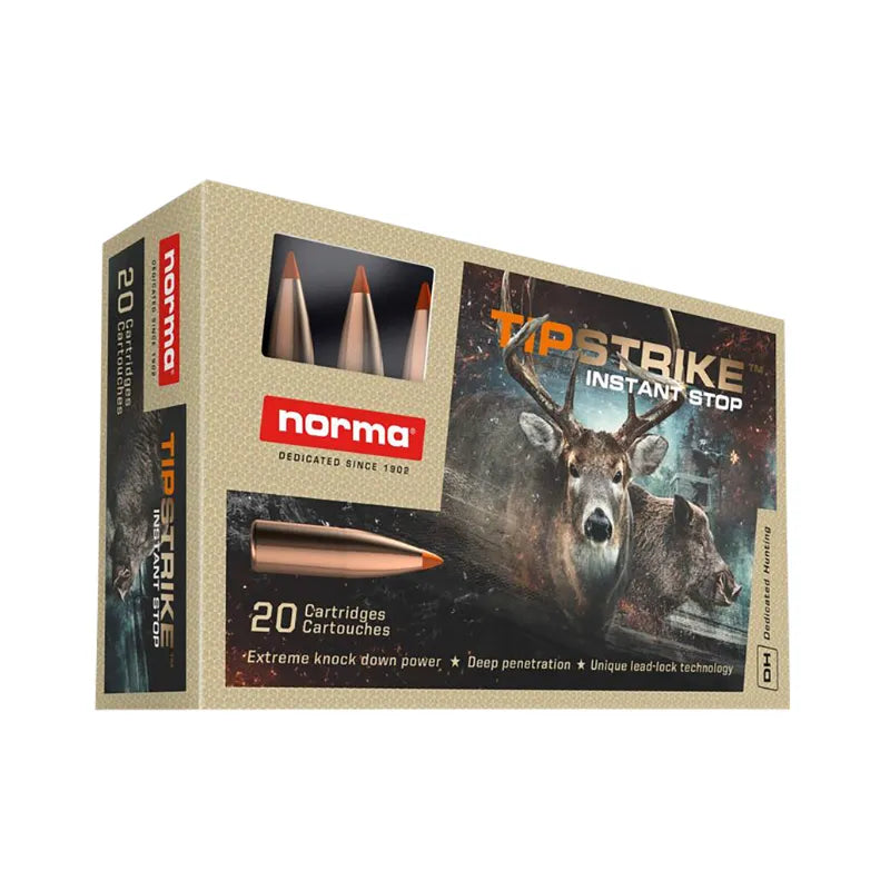 is a high-performance hunting cartridge designed for maximum impact and energy transfer.