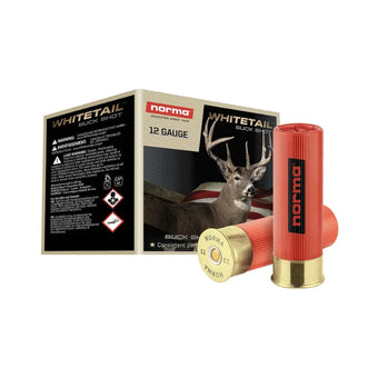 NORMA AMMO WHITETAIL 12G SSSG 21 PELLET BUCKSHOT 25PK