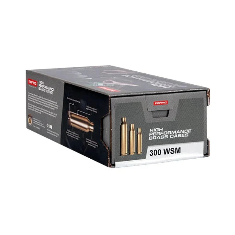 NORMA UNPRIMED BRASS 300 WSM 50 PACK