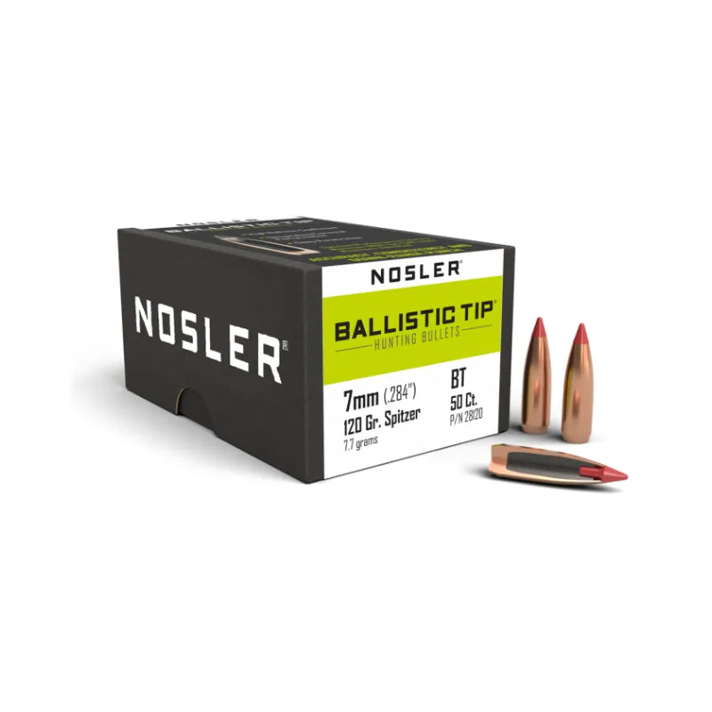 NOSLER PROJ 7MM 120GR BALLISTIC TIP HUNTING
