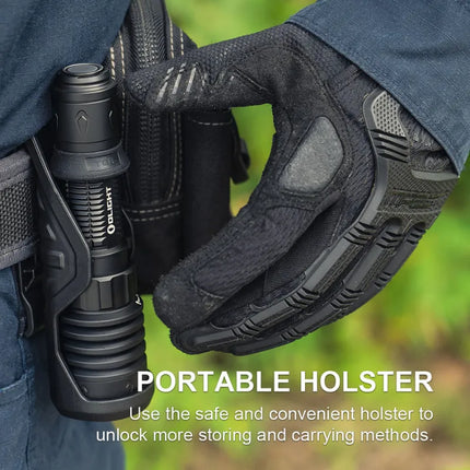 OLIGHT WARRIOR X 4 KIT REACHARGABLE LED TORCH TACTICAL FLASH LIGHT HUNTING KIT COLOUR - MATTE BLACK