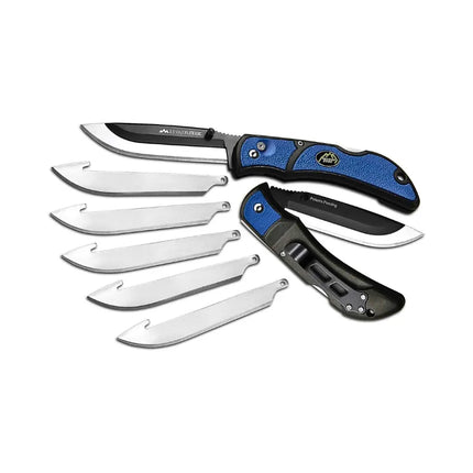 OUTDOOR EDGE RAZOR-RAZOR LITE EDC BLUE + 6 SPARE BLADES