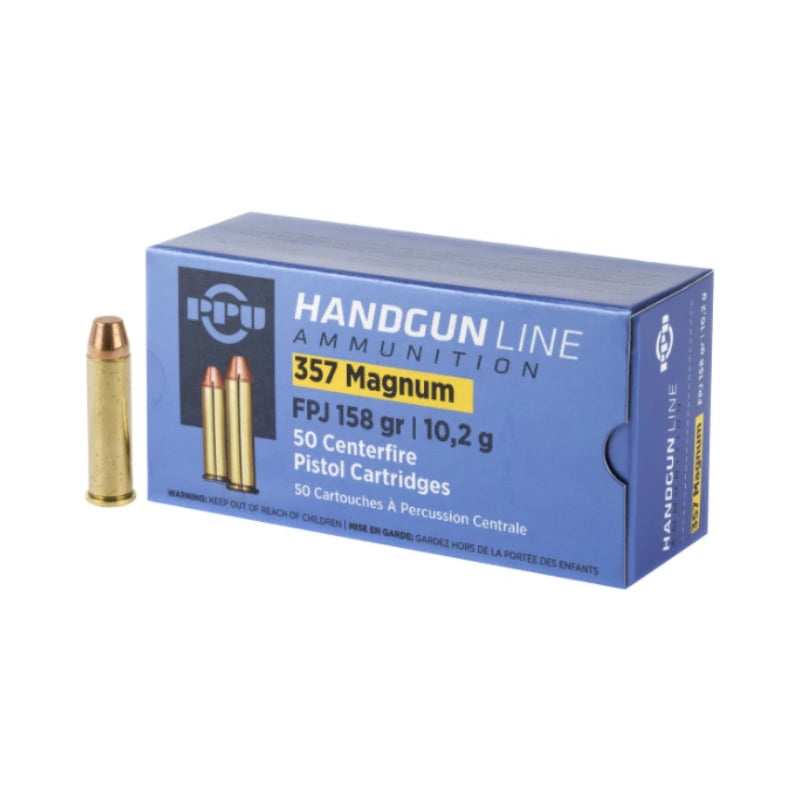 PPU AMMO 357 MAG SJHP 158GR 50PK