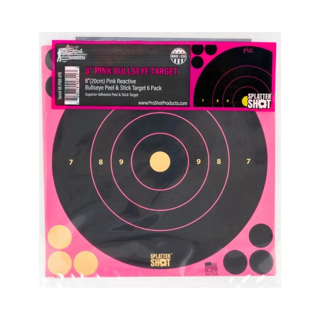 PRO-SHOT SPLATTER SHOT 8" PINK 6-PK