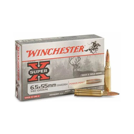 WINCHESTER AMMO 6.5X55 SWED 140G SP