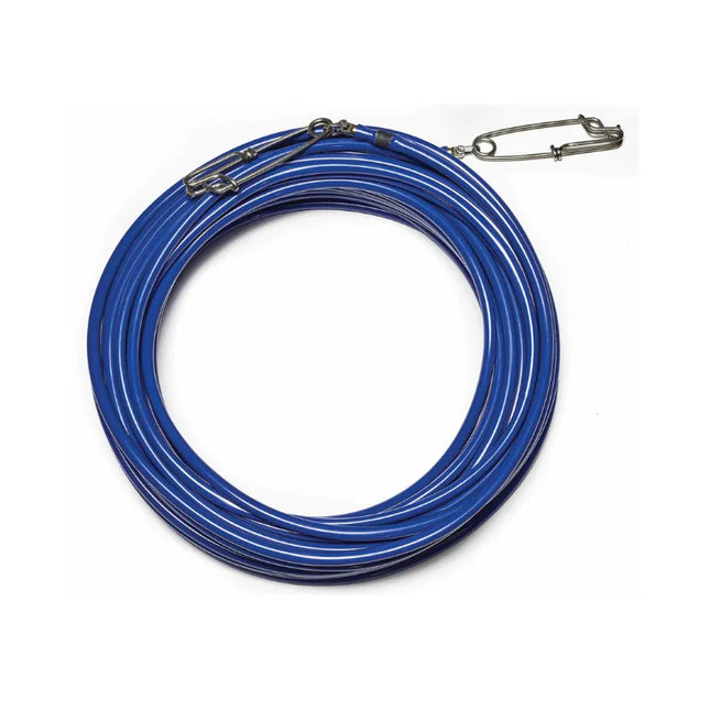 RIFFE 100' VINYL FLOAT LINE ASS'Y + QUICK CLIP (BLUE)