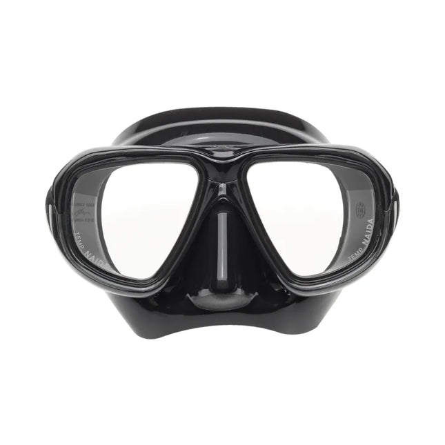 RIFFE MASK - NAIDA (BLACK SILICONE) - CLEAR LENS