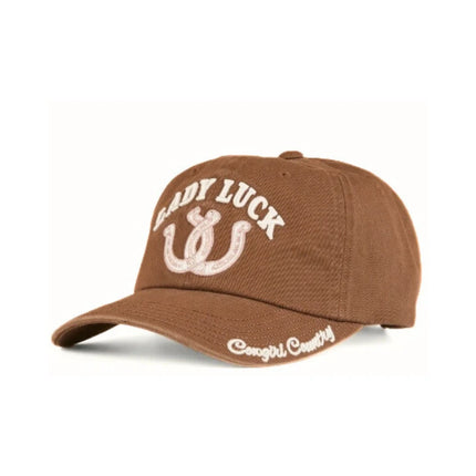 RINGERS WESTERN LADY LUCK BASEBALL CAP - SADDLE BROWN