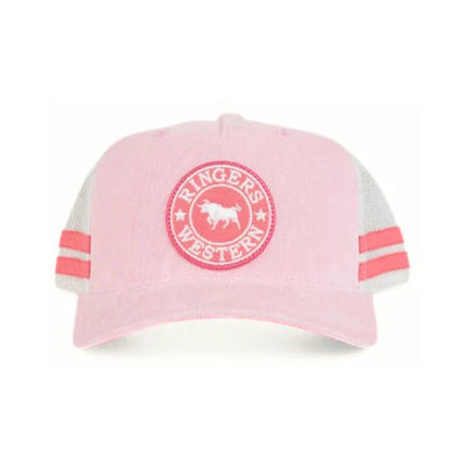 RINGERS WESTERN MCCOY KIDS TRUCKER CAP - BARLEY PINK