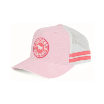RINGERS WESTERN MCCOY KIDS TRUCKER CAP - BARLEY PINK
