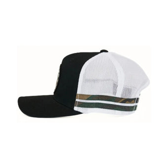 RINGERS WESTERN MCCOY KIDS TRUCKER CAP - BLACK/CAMO