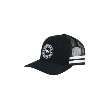 RINGERS WESTERN MCCOY KIDS TRUCKER CAP - BLACK/WHITE