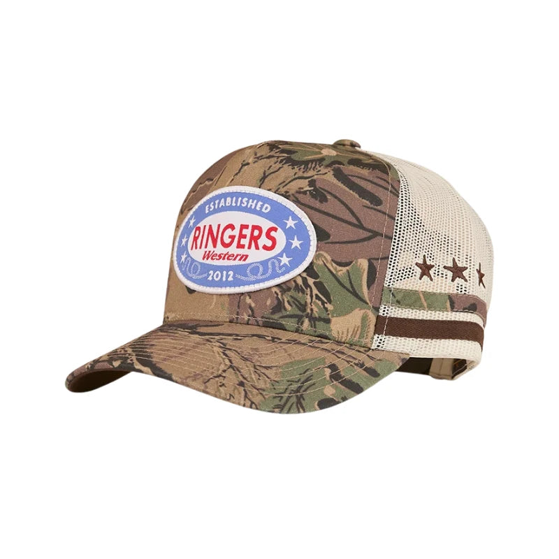 RINGERS WESTERN SHOOTER DEEP FIT TRUCKER CAP - CAMO