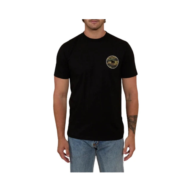 RINGERS WESTERN SIGNATURE BULL MENS CLASSIC T-SHIRT BLK/CAMO (SIZES AVAILABLE)