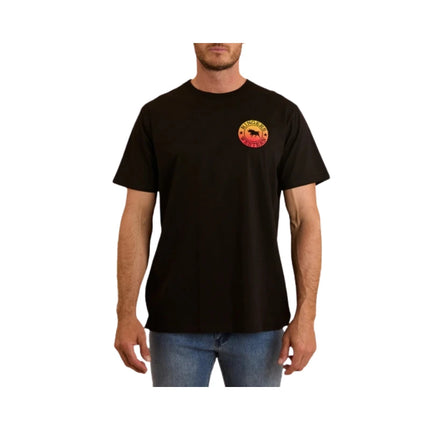 RINGERS WESTERN SIGNATURE BULL MENS LOOSE T-SHIRT BLACK FADE (SIZES AVAILABLE)