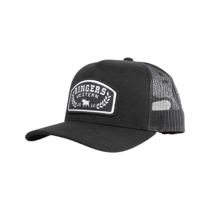 RINGERS WESTERN WHEATBELT WOOL TRUCKER CAP - BLACK