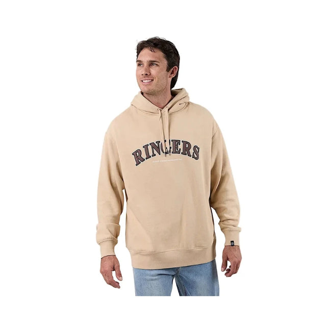 RINGERS WESTER PRINCETON MENS HOODIE - DARK SAND / CHOCOLATE