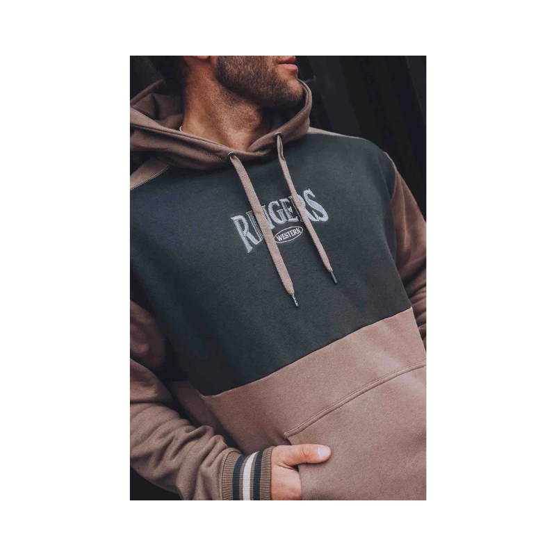 RINGERS WESTERN BARROW CREEK MENS PULLOVER HOODIE - MUSHROOM