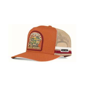 RINGERS WESTERN WORKHORSE DEEP FIT TRUCKER CAP - RUST
