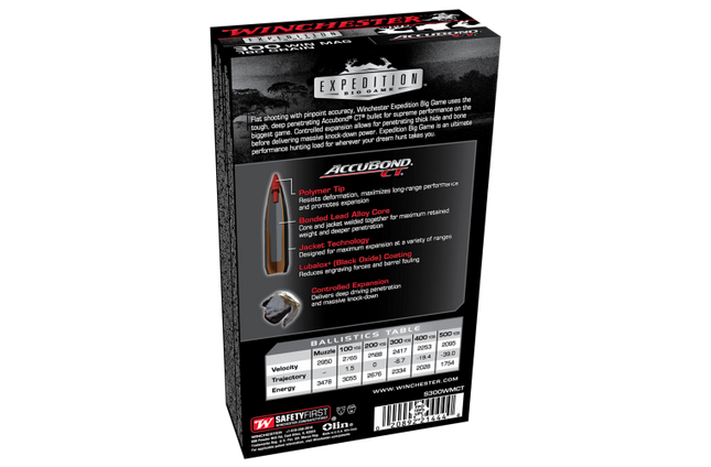 WINCHESTER AMMO EXPEDITION BIG GAME 300WM 180GR ABCT