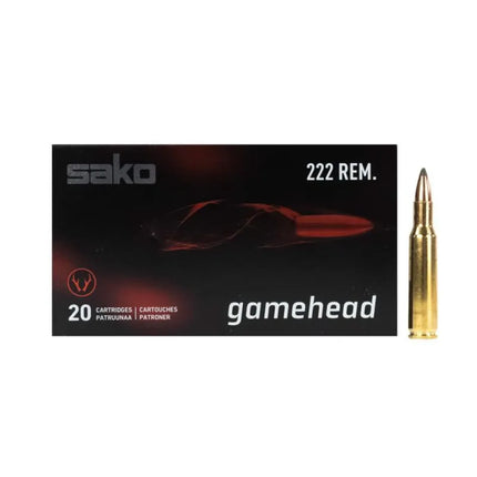SAKO AMMUNITION 222 REM 55GR GAMEHEAD 20PK