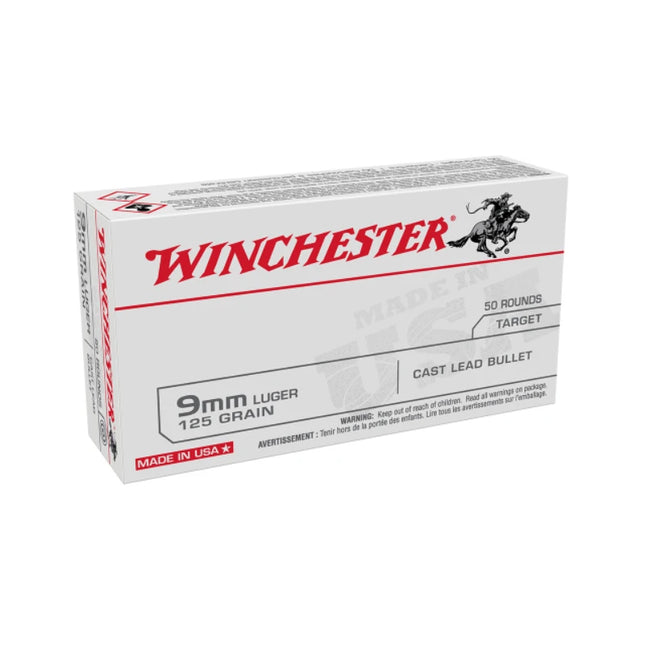 WINCHESTER AMMO USA VALUE PACK 9MM 125GR LRN