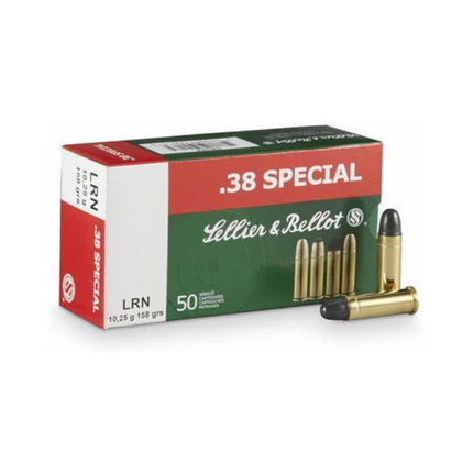 SELLIER & BELLOT AMMO 38SPECIAL 158GR LRN 50PK