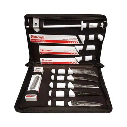 STARRETT BUTCHERS KNIVES SET 11 PIECE IN EVA CASE