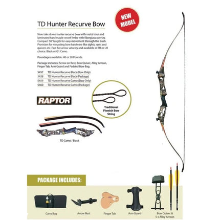 TD HUNTER RECURVE PACKAGE - CAMO