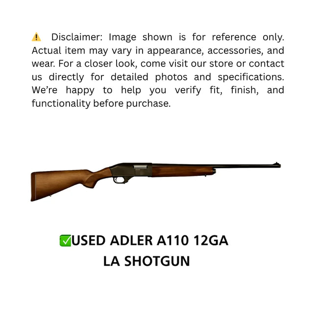 USED ADLER A110 12GA LA SHOTGUN