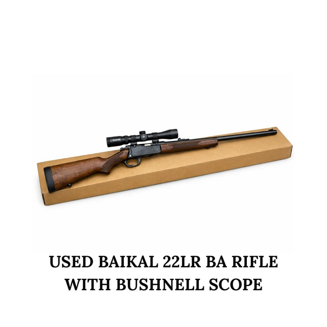 USED BAIKAL 22LR BA RIFLE WITH BUSHNELL SCOPE