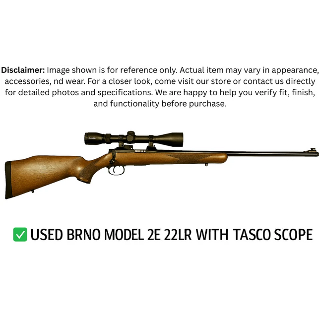 USED BRNO MODEL 2E 22LR WITH TASCO SCOPE