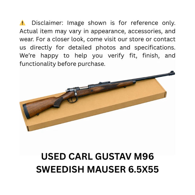 USED CARL GUSTAV M96 SWEEDISH MAUSER 6.5X55