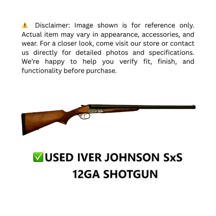 USED IVER JOHNSON SxS 12GA SHOTGUN
